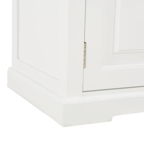 Tv-bord 120x30x40 cm træ hvid
