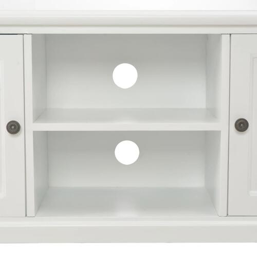 Tv-bord 120x30x40 cm træ hvid