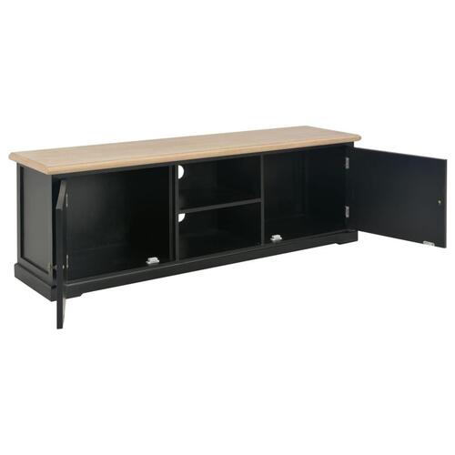 Tv-skab 120x30x40 cm træ sort