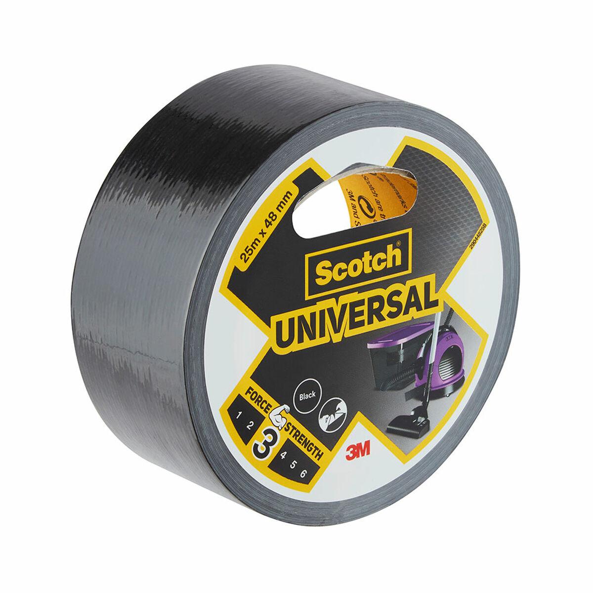 Scotch gaffertape - sort, 25 m x 48 mm