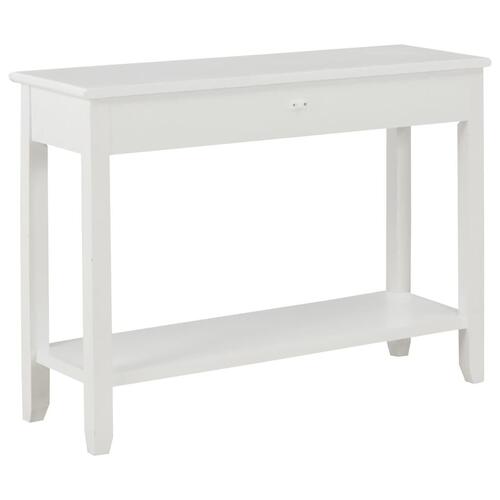 Konsolbord 110 x 35 x 80 cm træ hvid