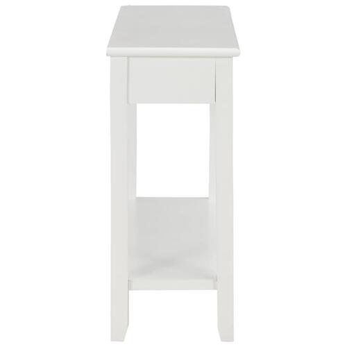 Konsolbord 110 x 35 x 80 cm træ hvid
