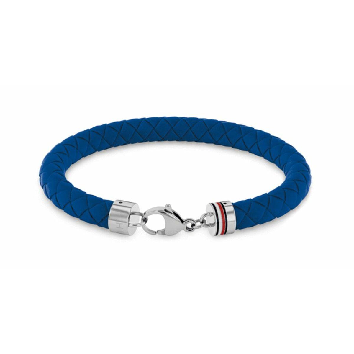 Tommy Hilfiger armbånd til mænd - blå silikone, 20 cm