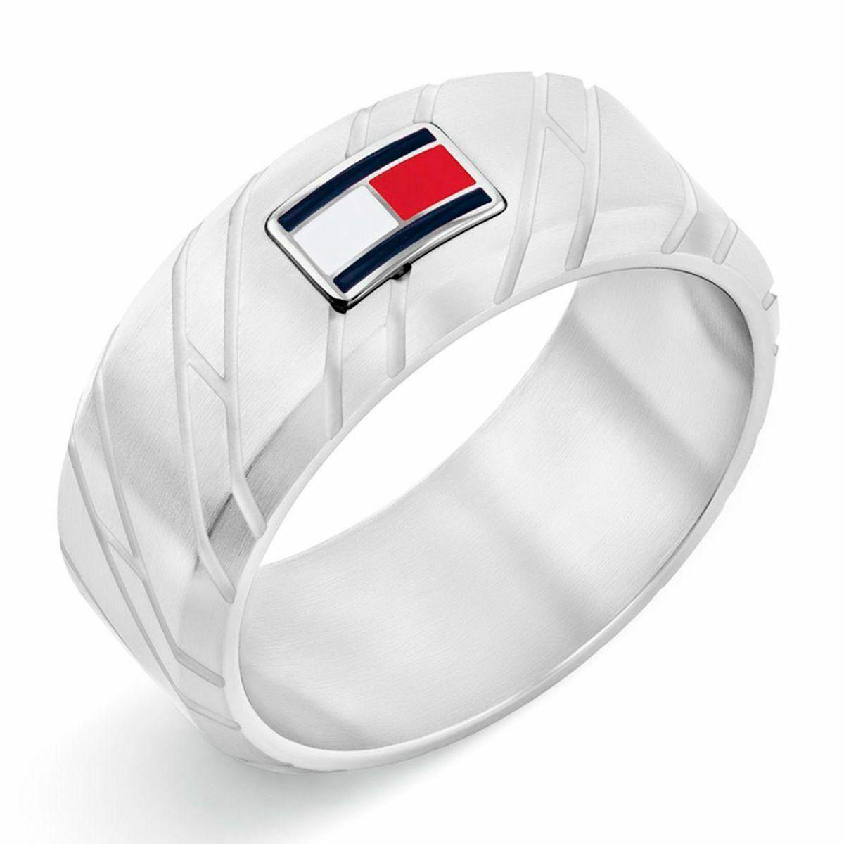 Tommy Hilfiger ring til mænd 2790621G - sølvfarvet rustfrit stål