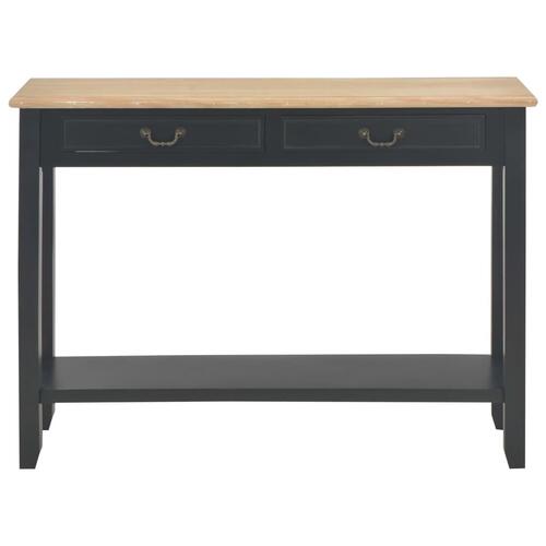 Konsolbord 110 x 35 x 80 cm træ sort