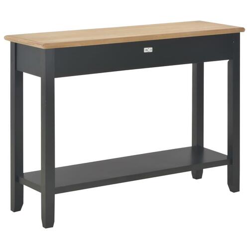 Konsolbord 110 x 35 x 80 cm træ sort