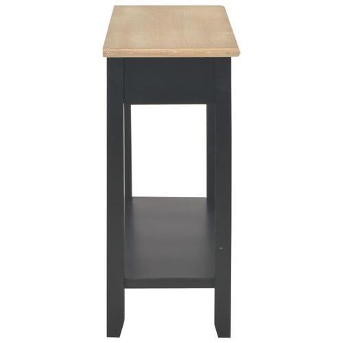 Konsolbord 110 x 35 x 80 cm træ sort