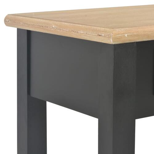 Konsolbord 110 x 35 x 80 cm træ sort