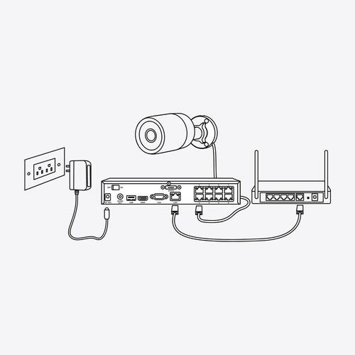 Videokamera til overvågning Reolink P430