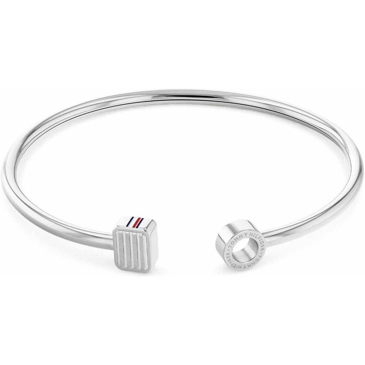 Tommy Hilfiger armbånd til kvinder, rustfrit stål, sølvfarvet (6 cm)
