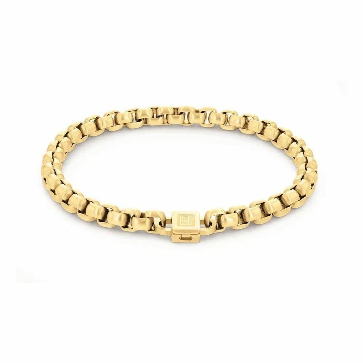 Tommy Hilfiger armbånd til mænd - gylden, rustfrit stål, 20 cm