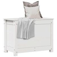 Opbevaringskasse 60x32x45,5 cm massivt fyrretræ hvid