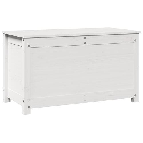 Opbevaringskasse 80x40x45,5 cm massivt fyrretræ hvid