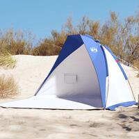 Strandtelt 268x223x125 cm 185T polyester azurblå