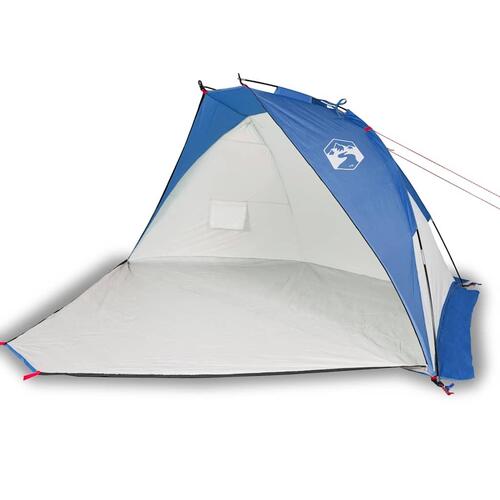 Strandtelt 268x223x125 cm 185T polyester azurblå