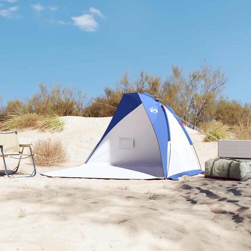 Strandtelt 268x223x125 cm 185T polyester azurblå