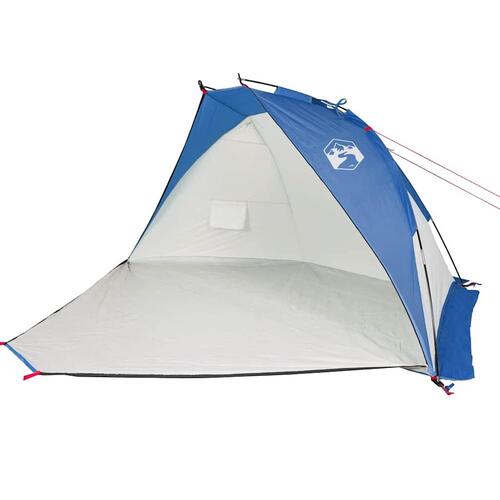 Strandtelt 268x223x125 cm 185T polyester azurblå