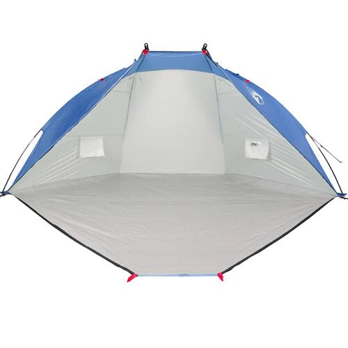 Strandtelt 268x223x125 cm 185T polyester azurblå