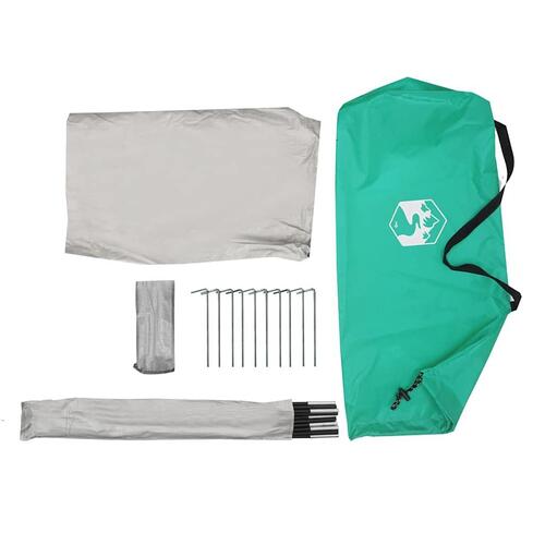 Strandtelt 268x223x125 cm 185T polyester havgrøn