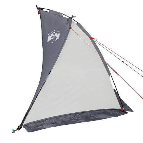 Strandtelt 268x223x125 cm 185T polyester grå