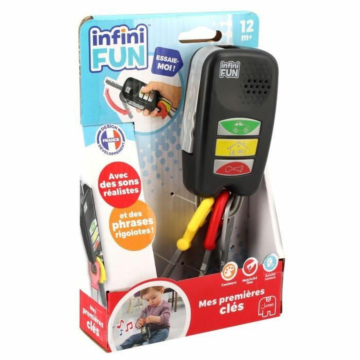 InfiniFUN Musiklegetøj - Mine første nøgler (multifarvet)
