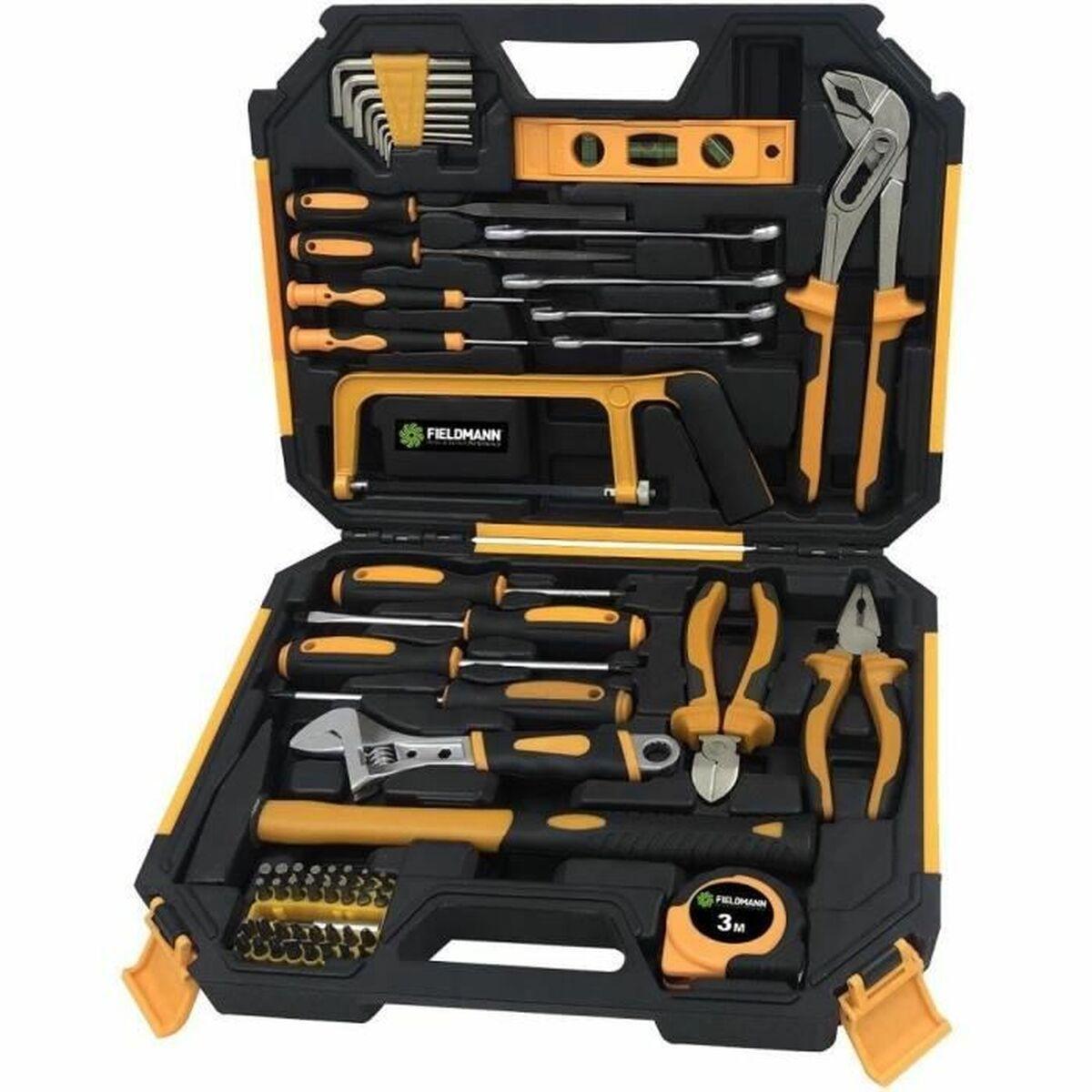 Fieldmann nøglesæt i mappe - gul