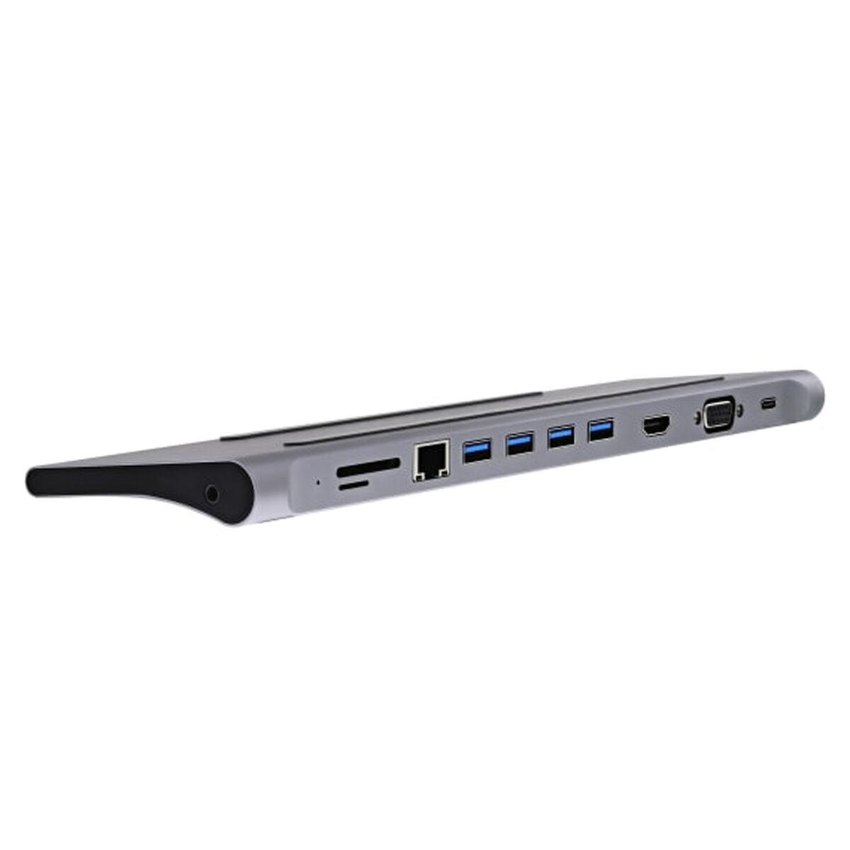 USB-C Hub T'NB DOCKUSBC11 Sølvfarvet