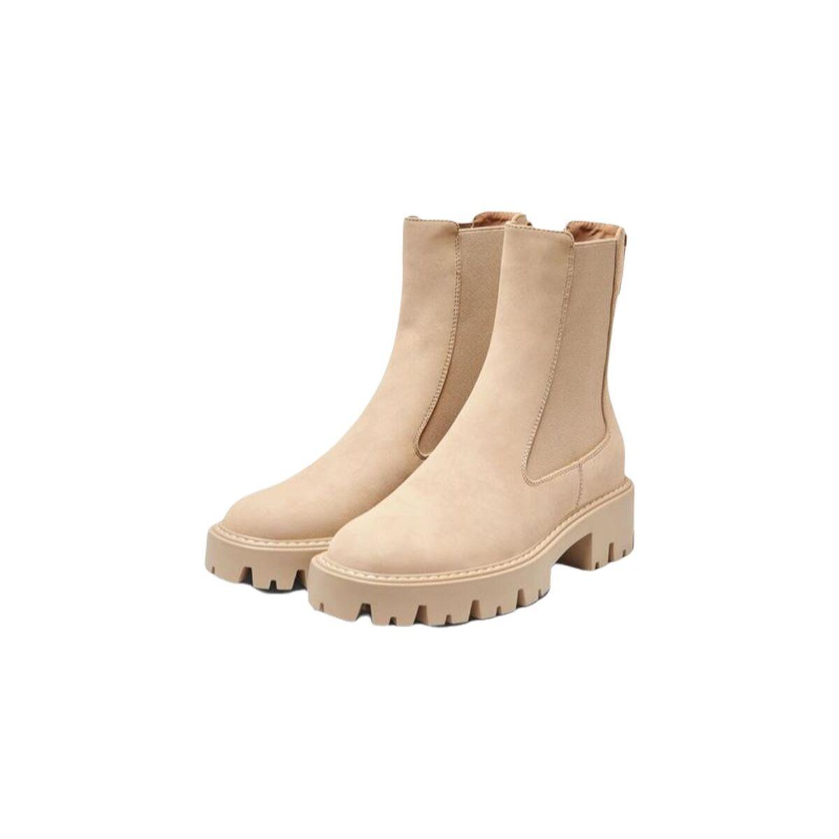 Only Betty-1 damestøvler - str. 37, beige chelseastil