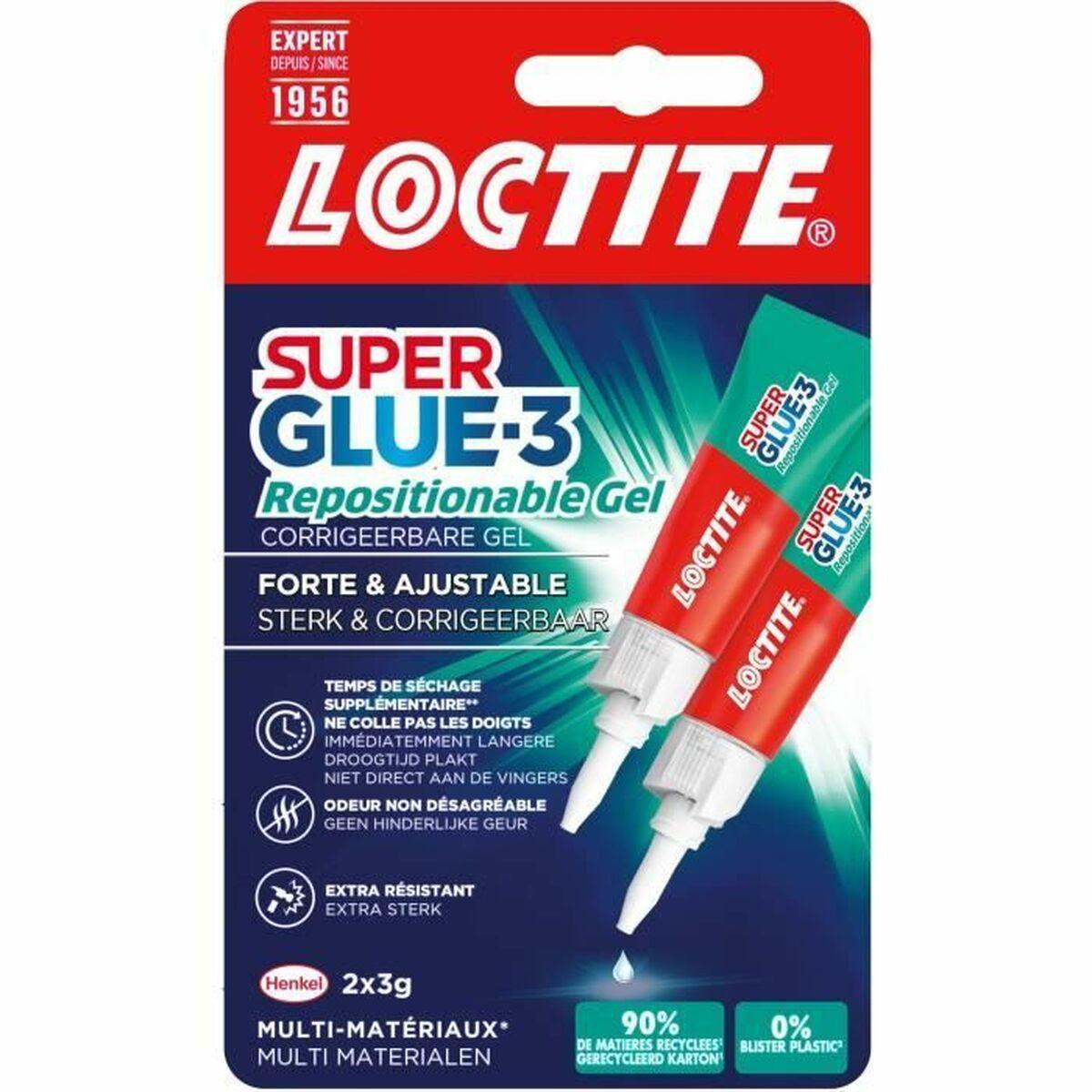 Loctite Super Glue-3 Repositionable Gel - 3 g, 2 stk (12 pk)
