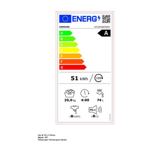 Kondensator tørretumbler Samsung WF20DG8650BWU3