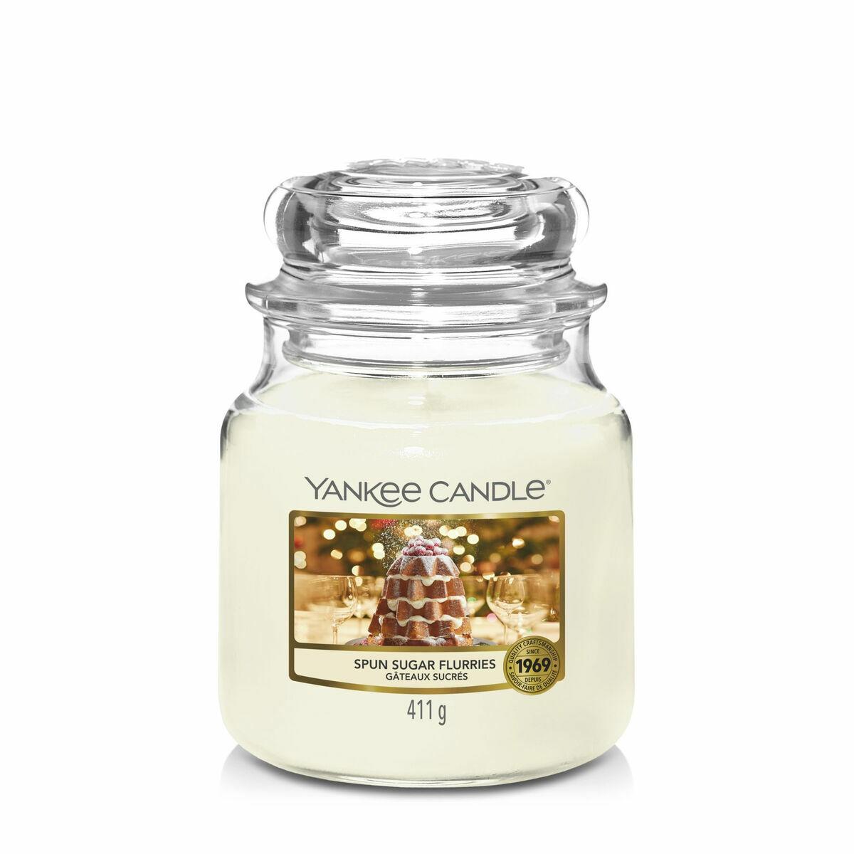 Yankee Candle duftlys - Spun Sugar Flurries, medium glas (ca. 411 g)