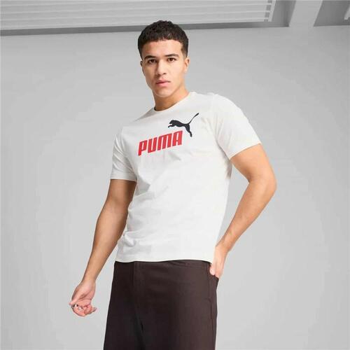 Kortærmet T-shirt til Mænd Puma Hvid M