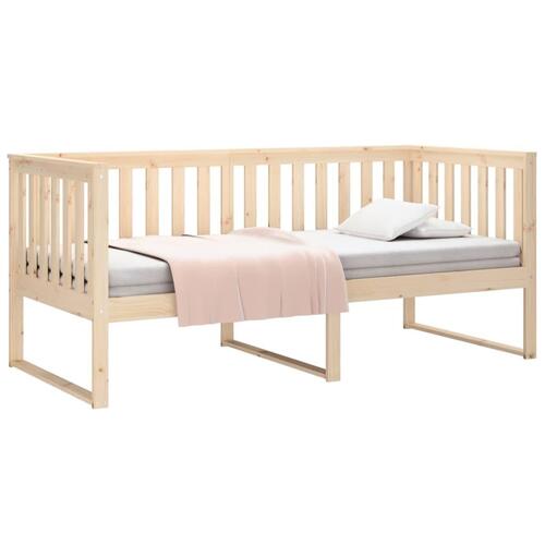 Daybed med reol uden madras 100x200 cm massivt fyrretræ