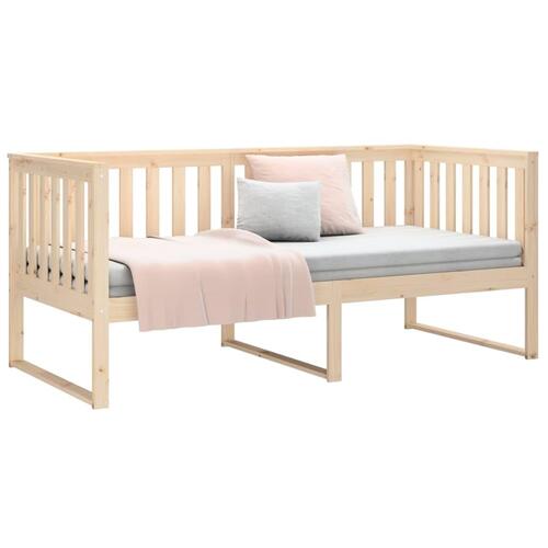 Daybed med reol uden madras 100x200 cm massivt fyrretræ