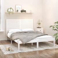 Sengeramme 140x200 cm massivt træ hvid