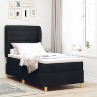 Boksmadras med Madras Sort 100x200 cm T stof