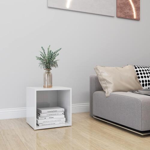 Tv-skab 37x35x37 cm spånplade hvid højglans