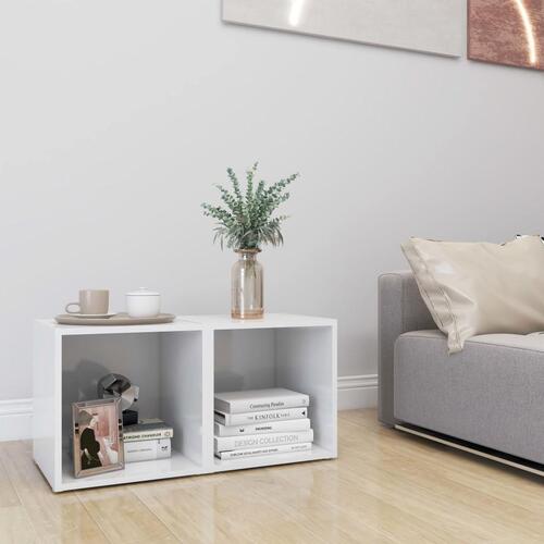 Tv-skabe 2 stk. 37x35x37 cm spånplade hvid højglans
