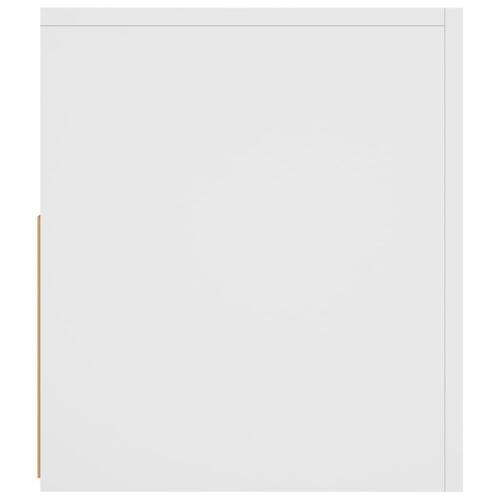 Tv-skab med LED-lys 120x35x40 cm hvid