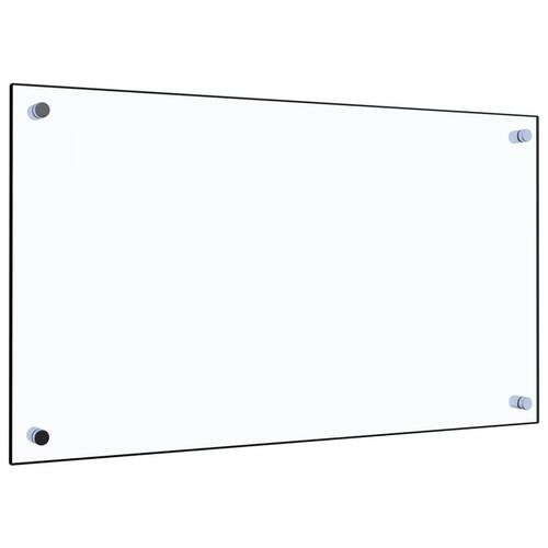 Stænkplade til køkkenet 70 x 40 cm hærdet glas transparent