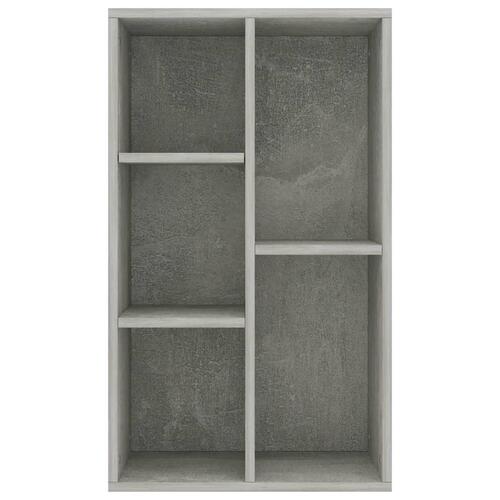 Bogskab/skænk 45 x 25 x 80 cm spånplade betongrå