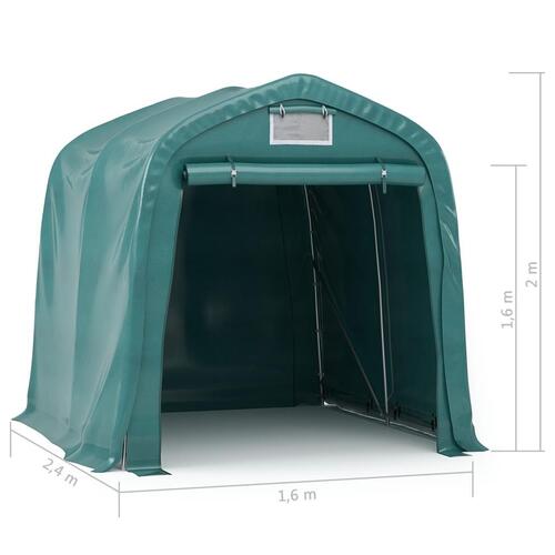 Garagetelt 1,6x2,4 m PVC grøn
