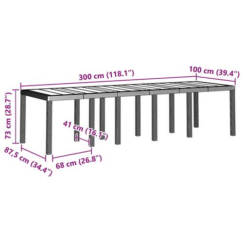 13-delt have spisebord sæt med puder lysegrå polyrattan&& havebord lysegrå 150x100x73 cm polyrattan&& have stole med puder 4 stk. lysegrå polyrattan
