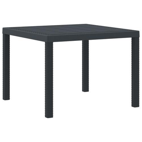 3 Dele Have Spisesæt med Puder Antracit Poly Rattan