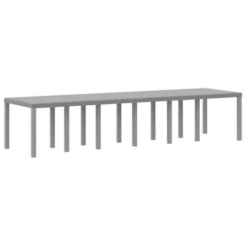 13 Delt Have Spisesæt med Puder Lysegrå Poly Rattan&& Have Bord Lysegrå 200x100x73 cm Poly Rattan&& Have Bord Lysegrå 150x100x73 cm Poly Rattan&& Have Stole med Puder 4 stk Lysegrå Poly Rattan