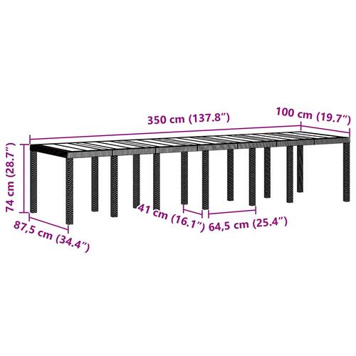 13 Delt Have Spisesæt med Puder Lysegrå Poly Rattan&& Have Bord Lysegrå 200x100x73 cm Poly Rattan&& Have Bord Lysegrå 150x100x73 cm Poly Rattan&& Have Stole med Puder 4 stk Lysegrå Poly Rattan