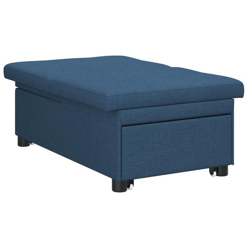 Sovesofa 3-i-1 Udtræk Design Blå Stof