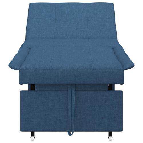 Sovesofa 3-i-1 Udtræk Design Blå Stof