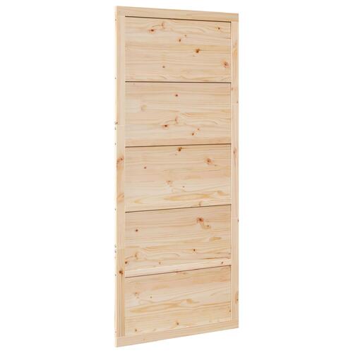 Fyrretræs Entrédør Naturligt Træ Massivt Fyrretræ 80 x 2.5 x 208 cm