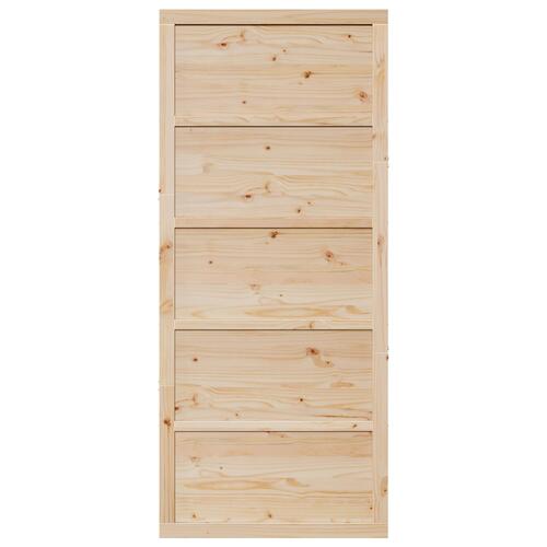 Fyrretræs Entrédør Naturligt Træ Massivt Fyrretræ 80 x 2.5 x 208 cm